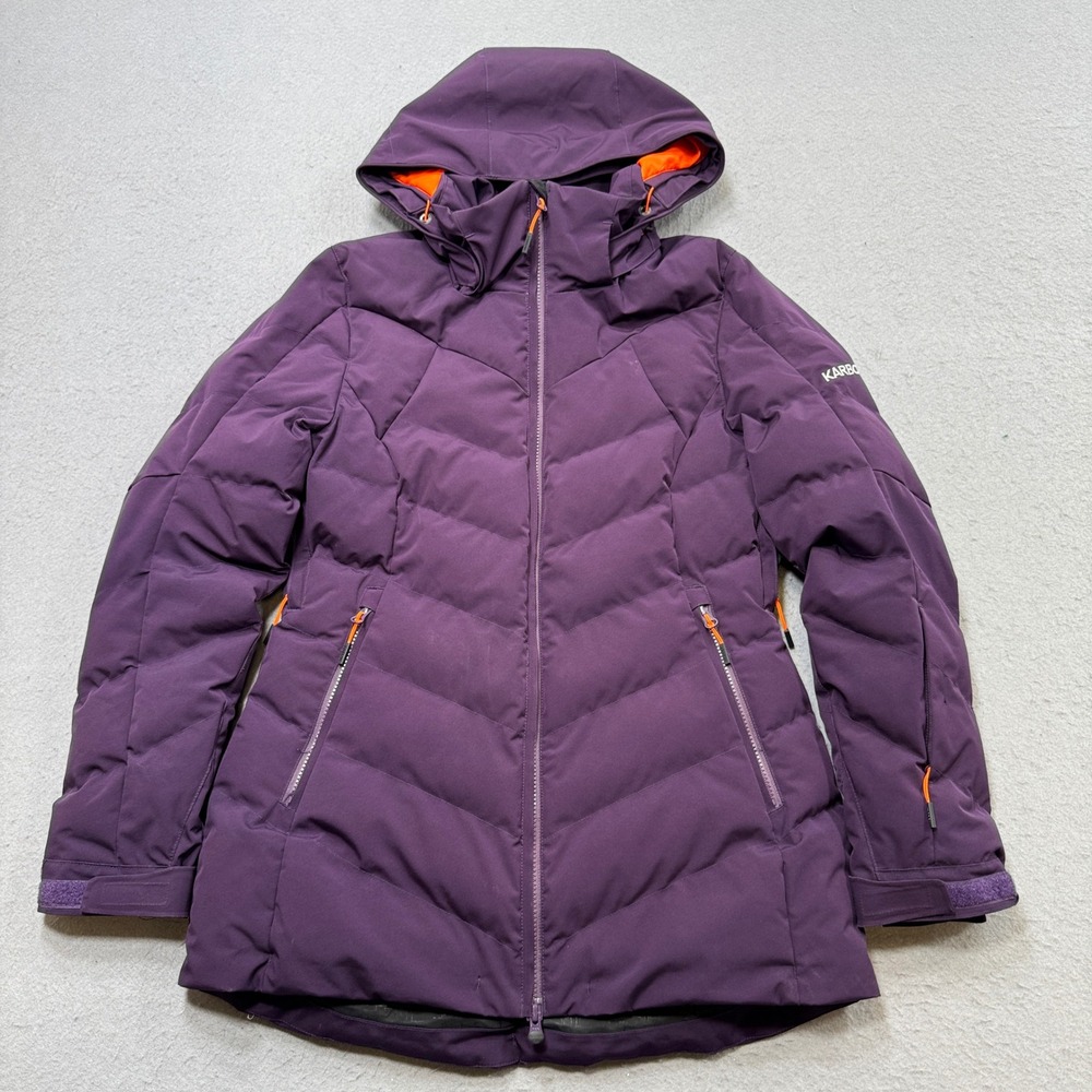 Karbon Puffer Jacket Women's 8 Purple Insulated Hooded Snowboard Thermal Canada